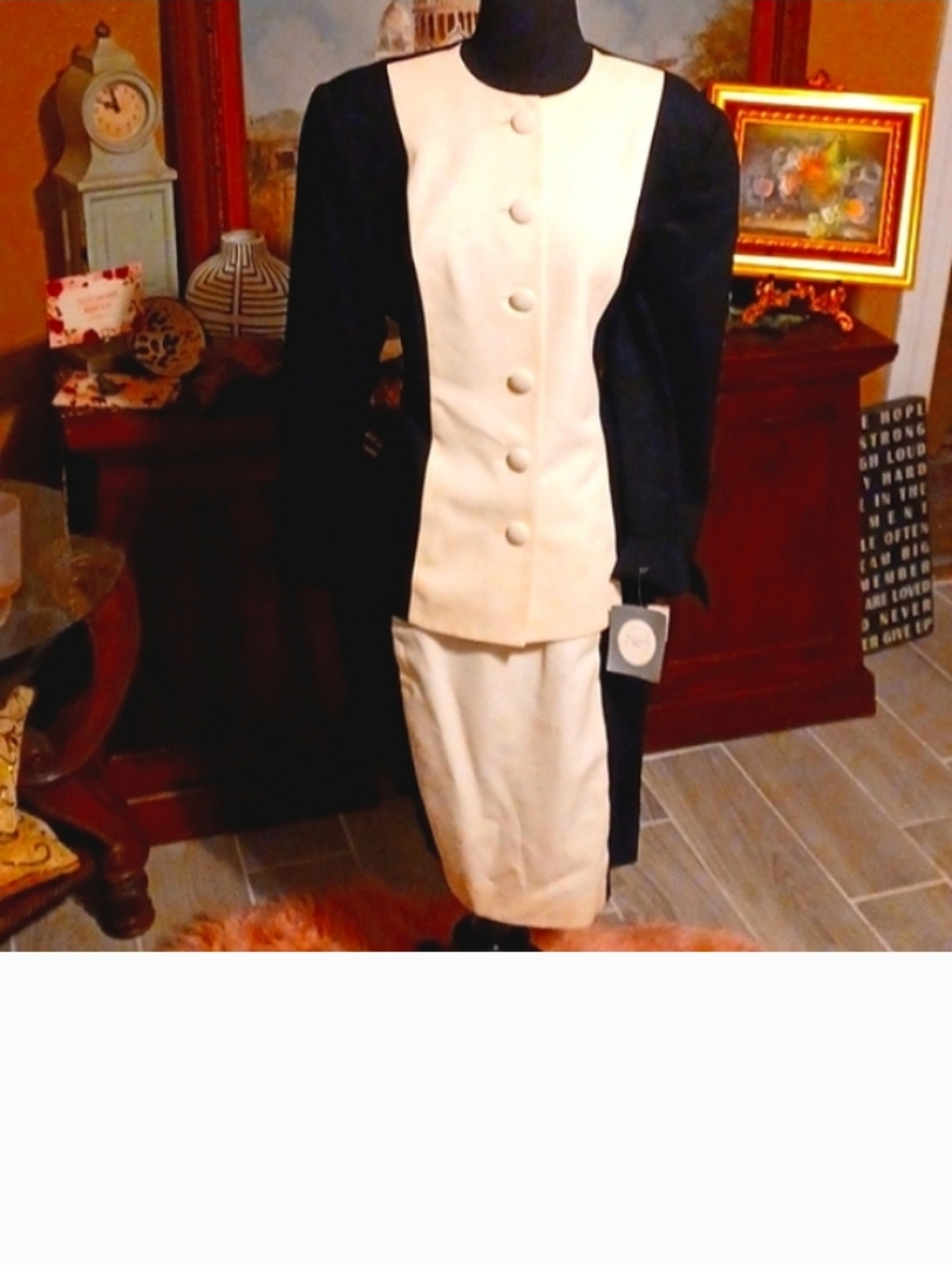 Christian Dior Blk/White 2pc